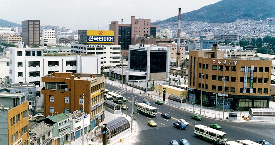 1호선 범내골역 완공 후 도로모습